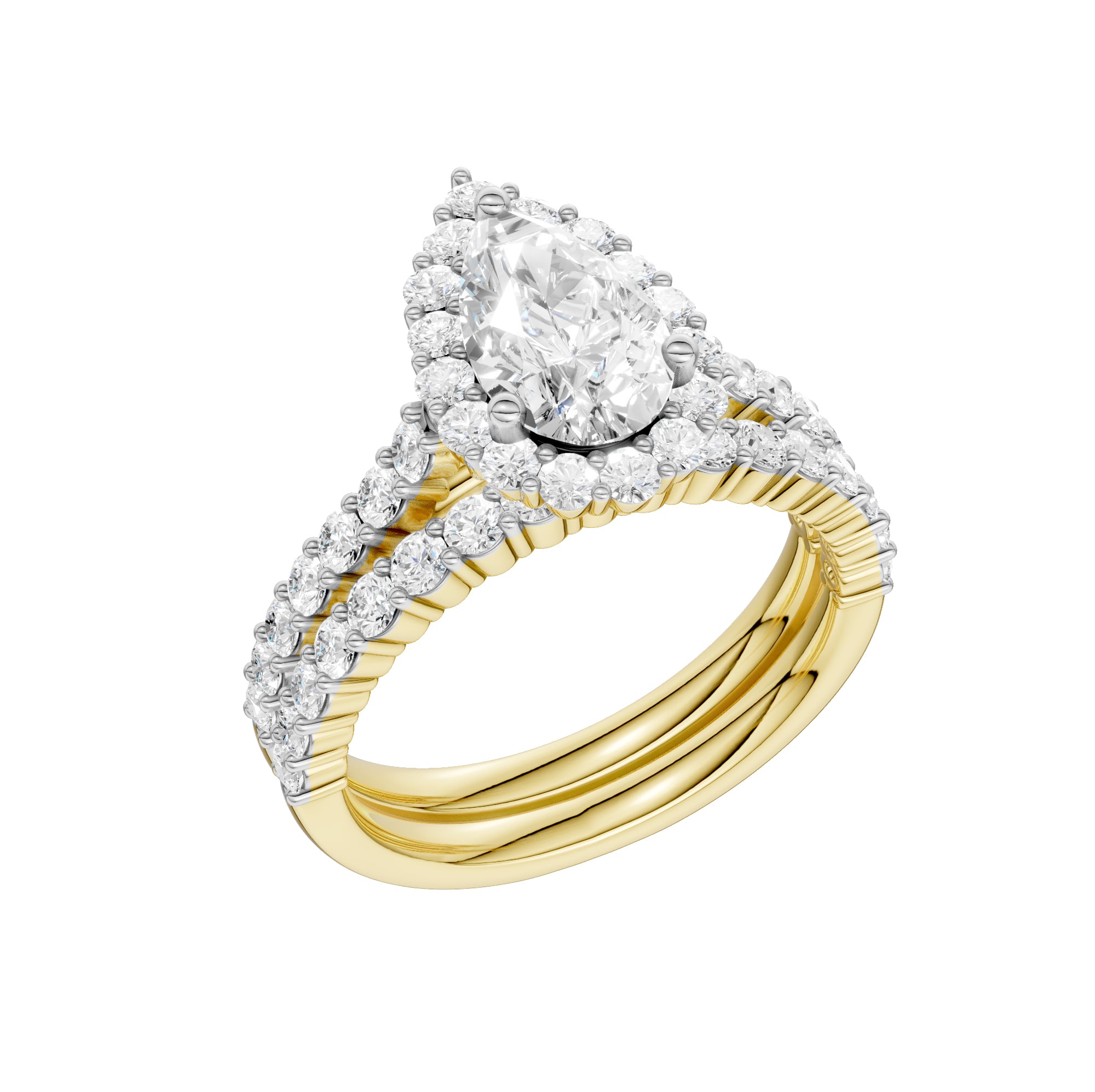 14K 2.00CT DIAMOND BRIDAL SET - Image 4