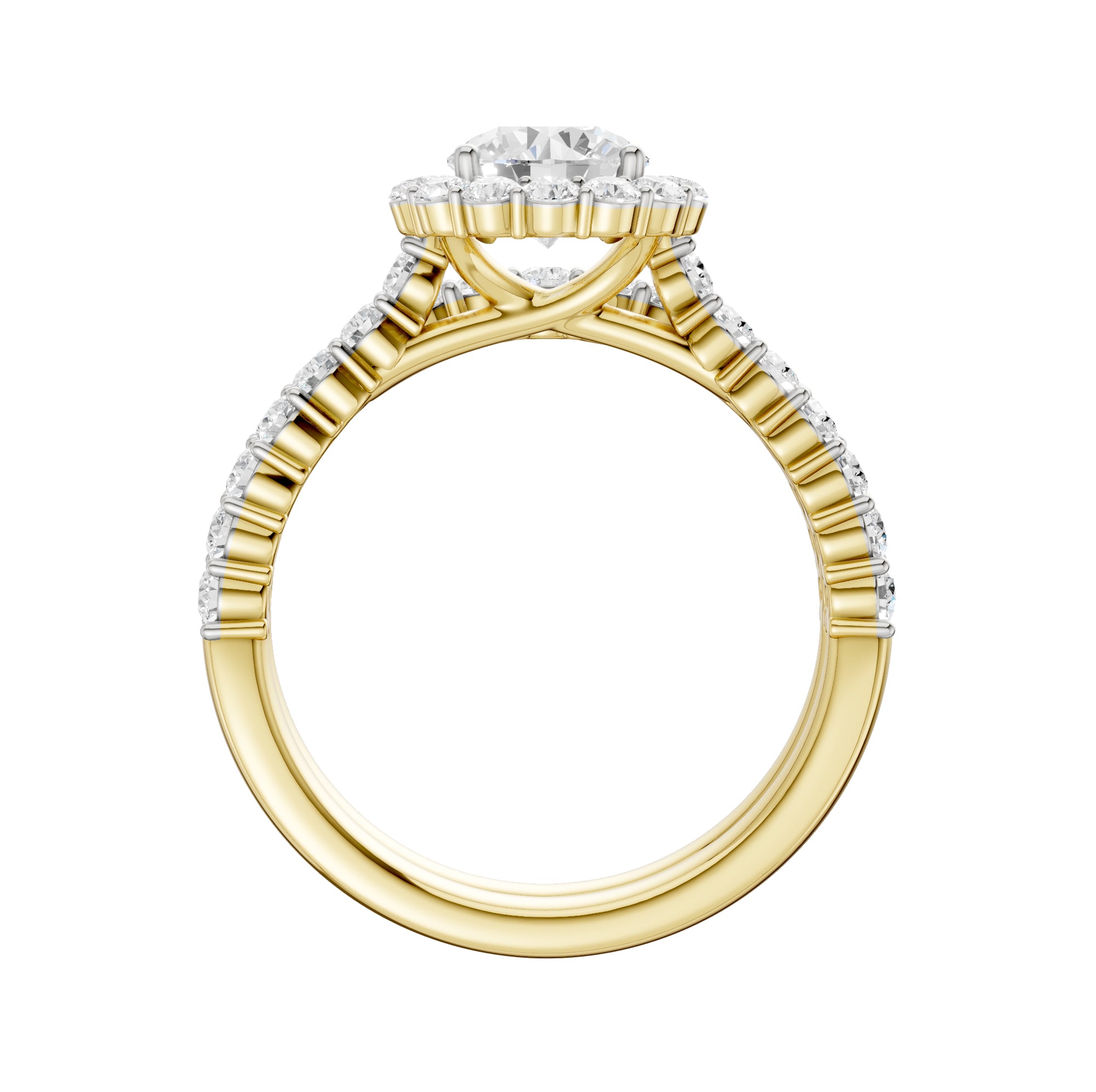 14K 2.00CT DIAMOND BRIDAL SET - Image 3