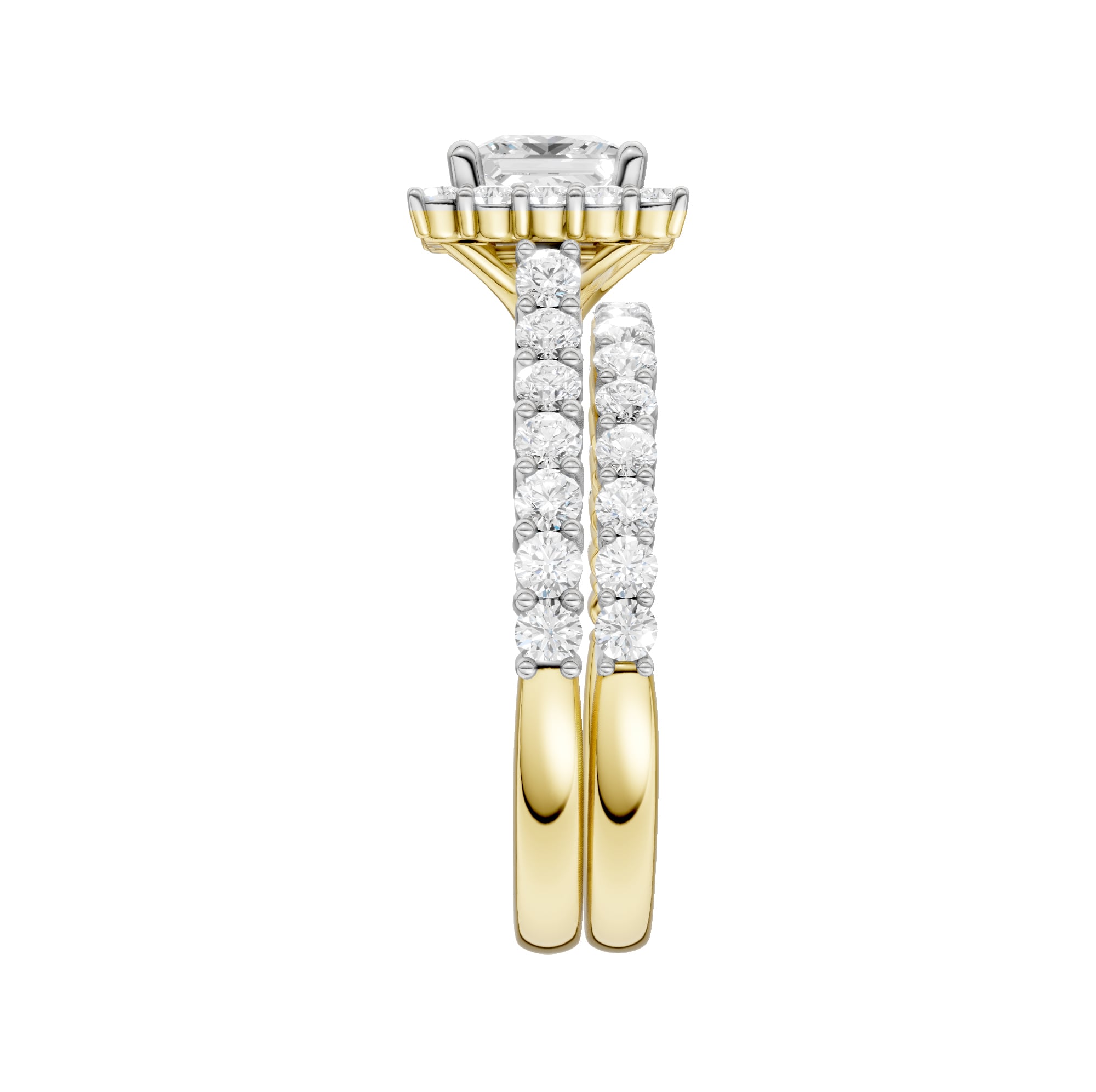 14K 2.00CT DIAMOND BRIDAL SET - Image 2