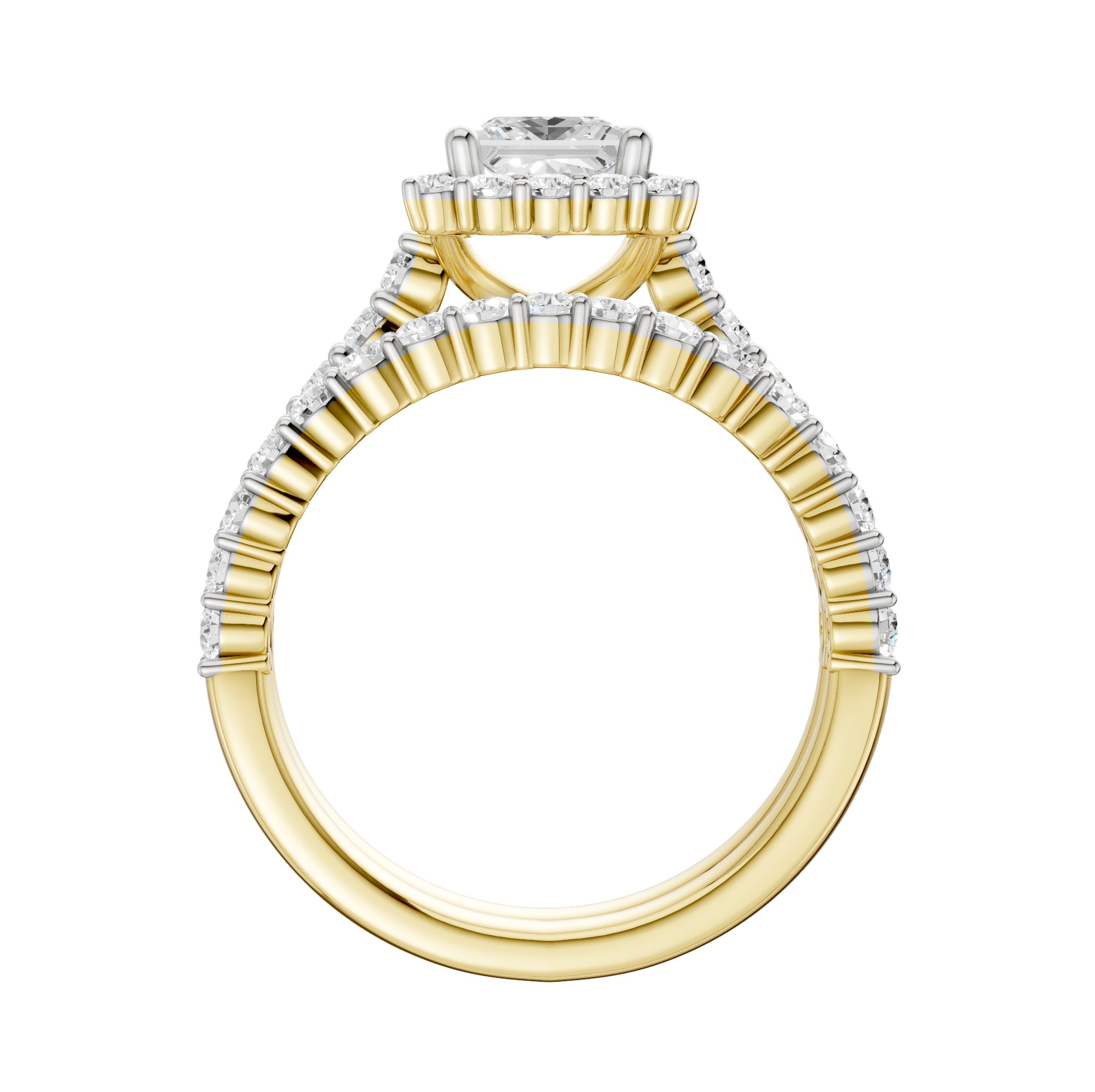 14K 2.00CT DIAMOND BRIDAL SET - Image 3