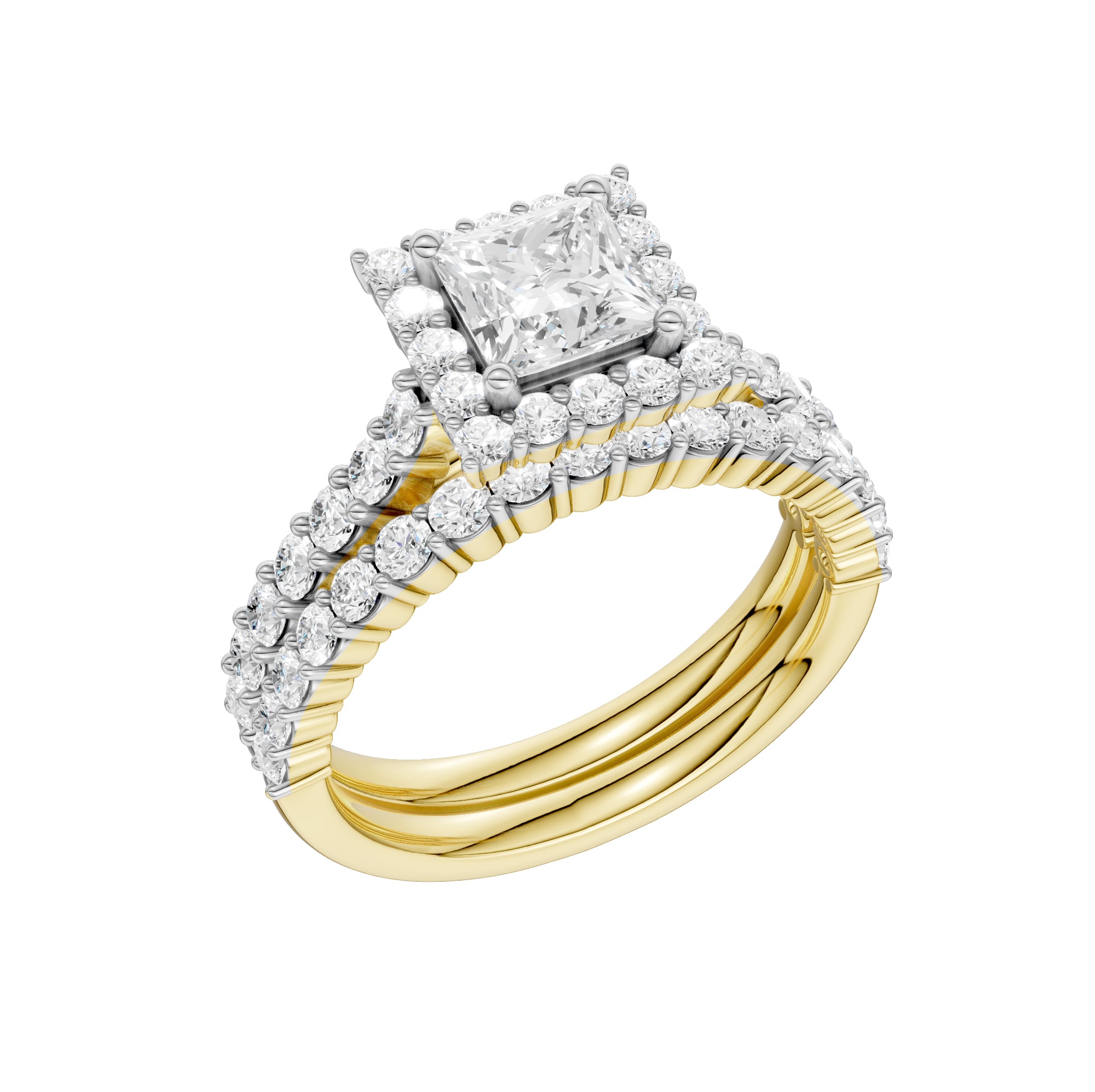 14K 2.00CT DIAMOND BRIDAL SET - Image 4