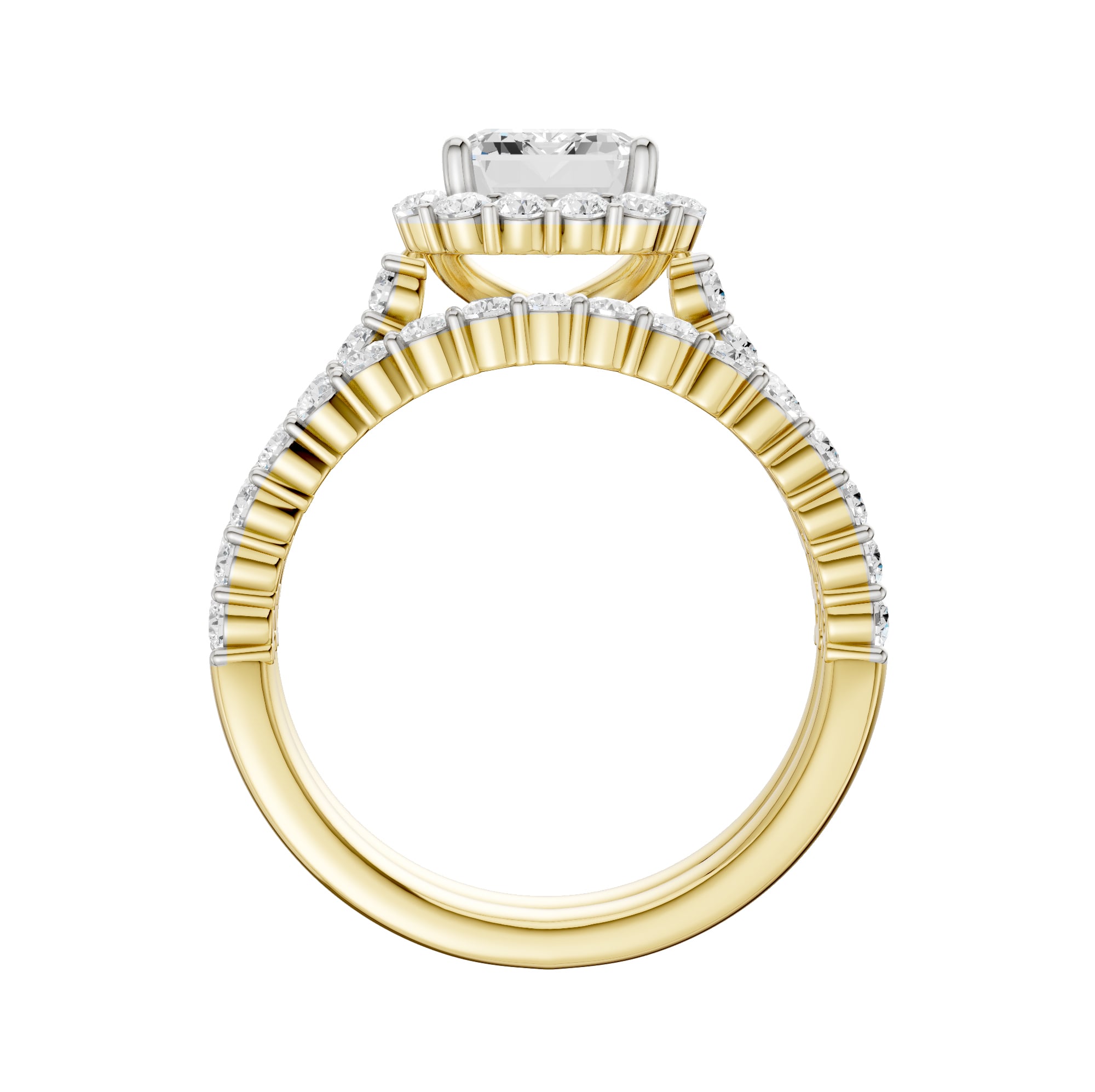 14K 3.00CT DIAMOND BRIDAL SET - Image 3