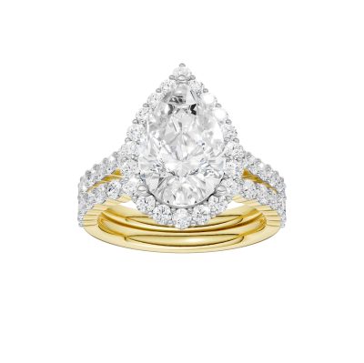 14K 4.00CT DIAMOND BRIDAL SET
