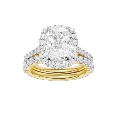 14K 4.00CT DIAMOND BRIDAL SET