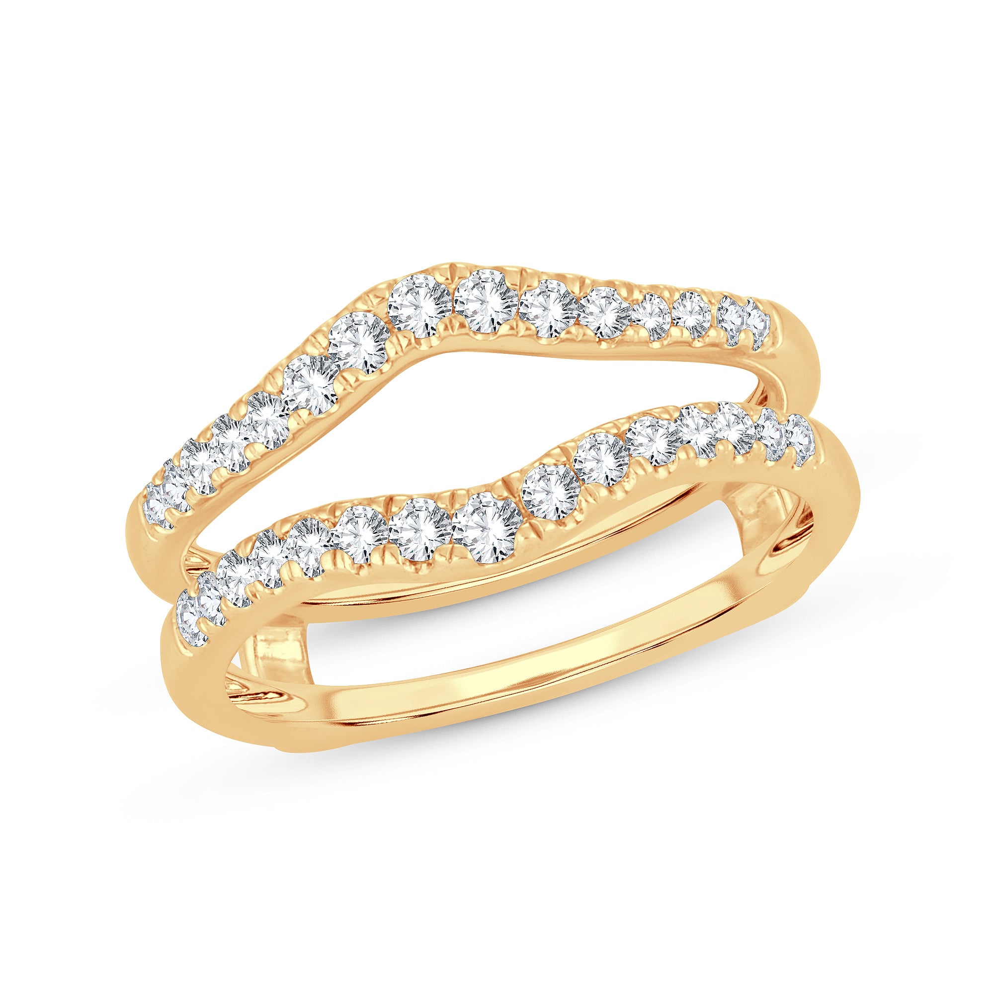 14K Gold 0.50 CTW Lab-Grown Diamond Ring Guard