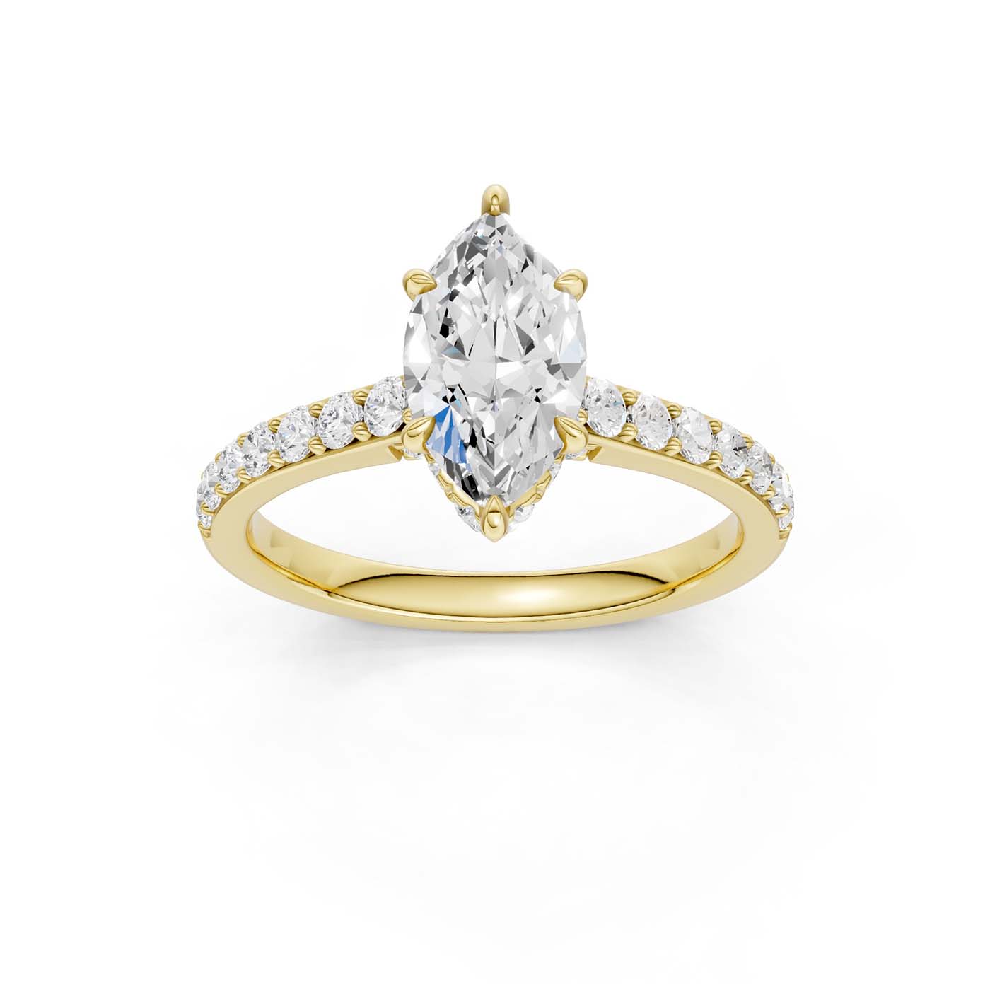 14K 1.50CT Lab Grown Diamond Engagement Ring