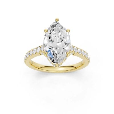 14K 3.50CT Lab Grown Diamond Engagement Ring