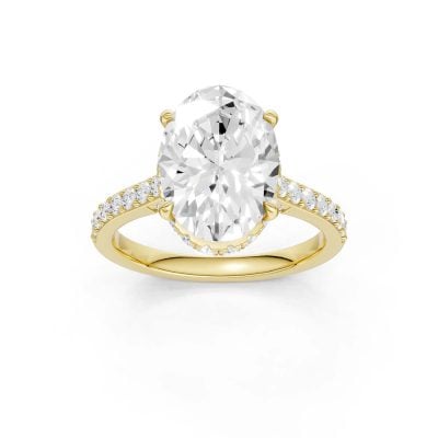 14K 4.50CT Lab Grown Diamond Engagement Ring