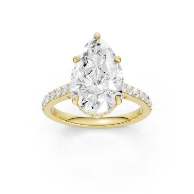 14K 4.50CT Lab Grown Diamond Engagement Ring