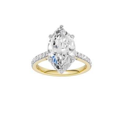 14K 4.50CT Lab Grown Diamond Engagement Ring