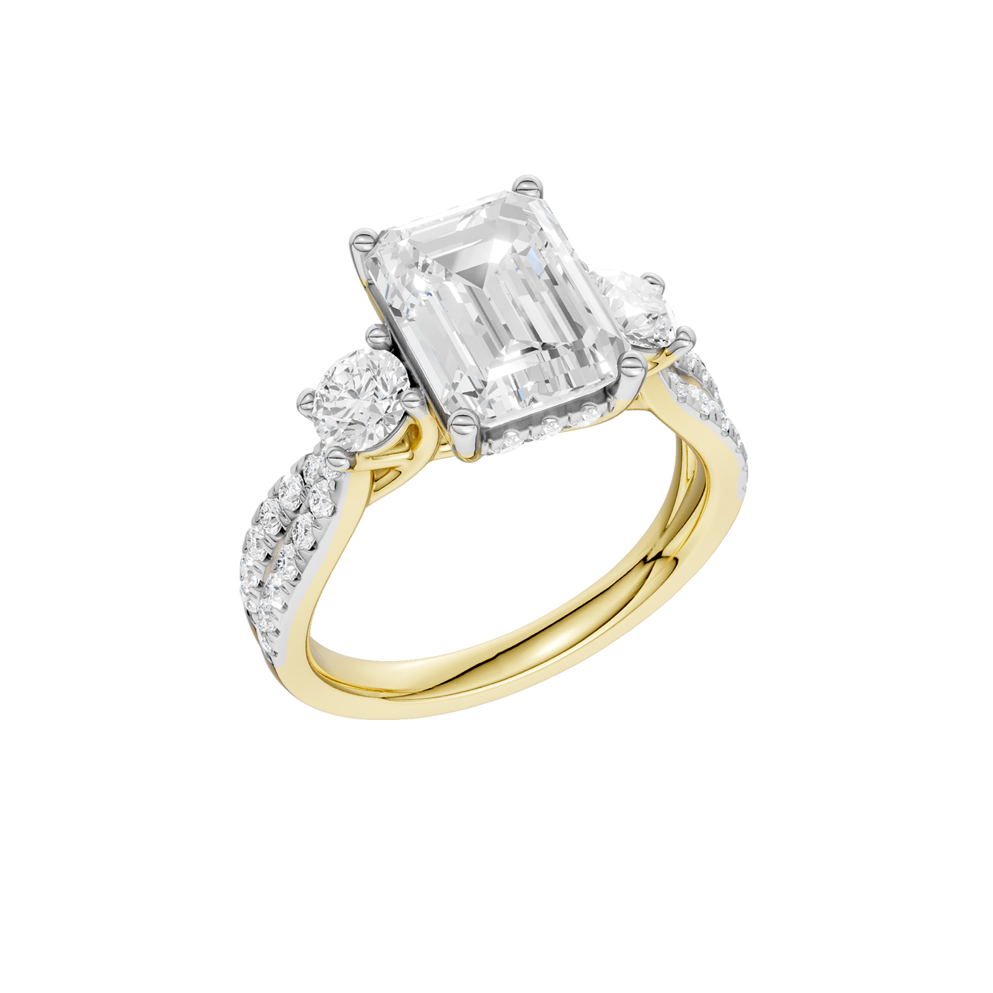 14K 4.00CT Lab Grown Diamond Engagement Ring - Image 4