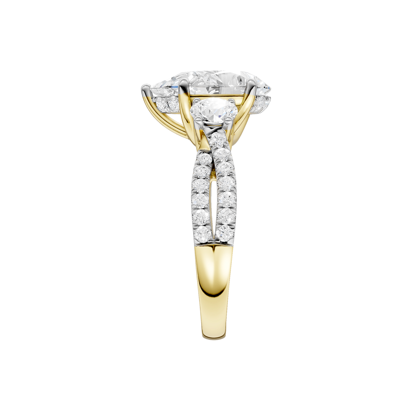 14K 4.00CT Lab Grown Diamond Engagement Ring - Image 2