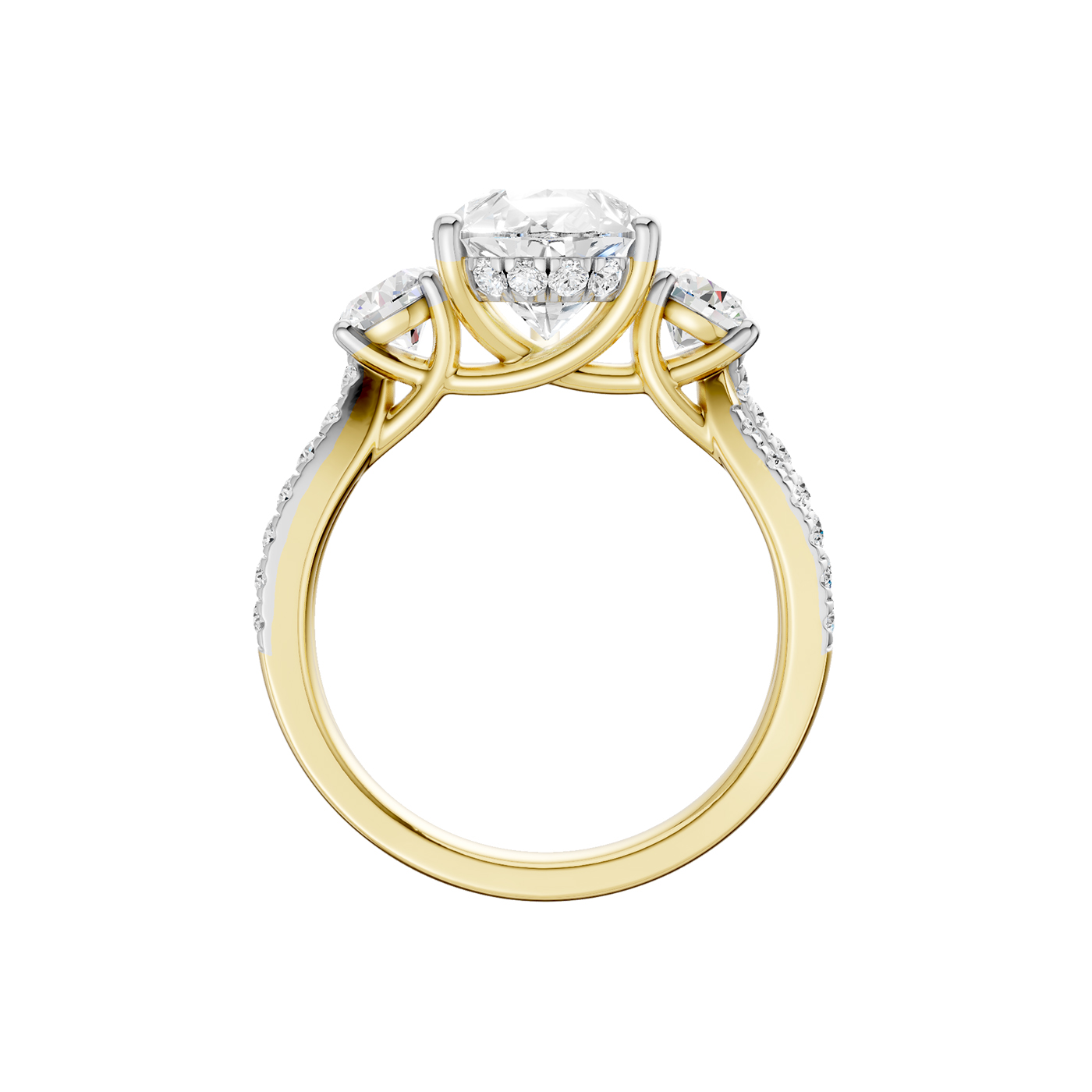 14K 4.00CT Lab Grown Diamond Engagement Ring - Image 3
