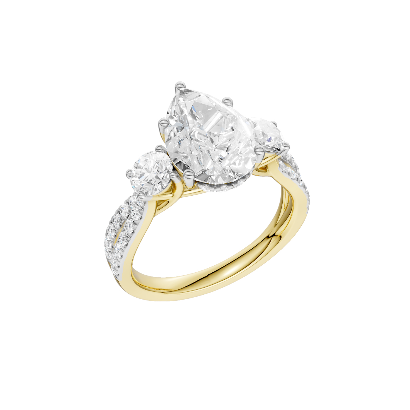 14K 4.00CT Lab Grown Diamond Engagement Ring - Image 4