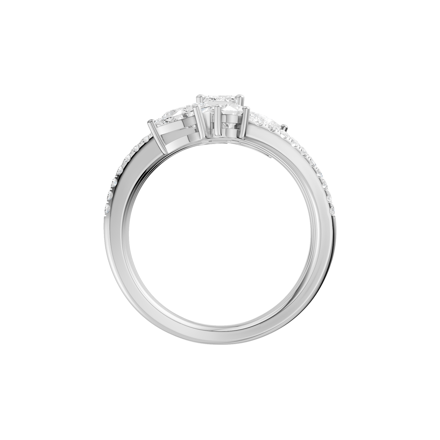14K 1.50CT Lab Grown Diamond Fancy Ring - Image 3