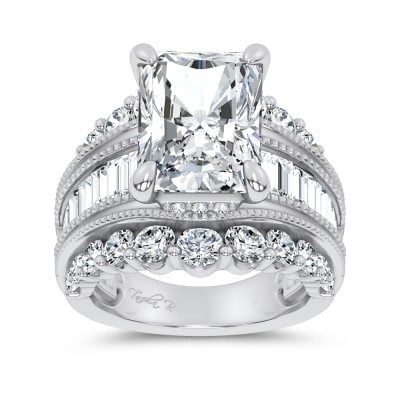 14K 10.00CT Certified Lab Grown Engagement Ring