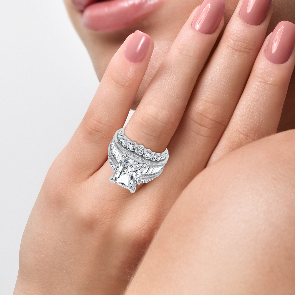 14K 10.00CT Certified Lab Grown Engagement Ring - Image 4