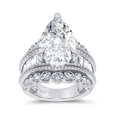 14K 10.00CT Certified Lab Grown Engagement Ring