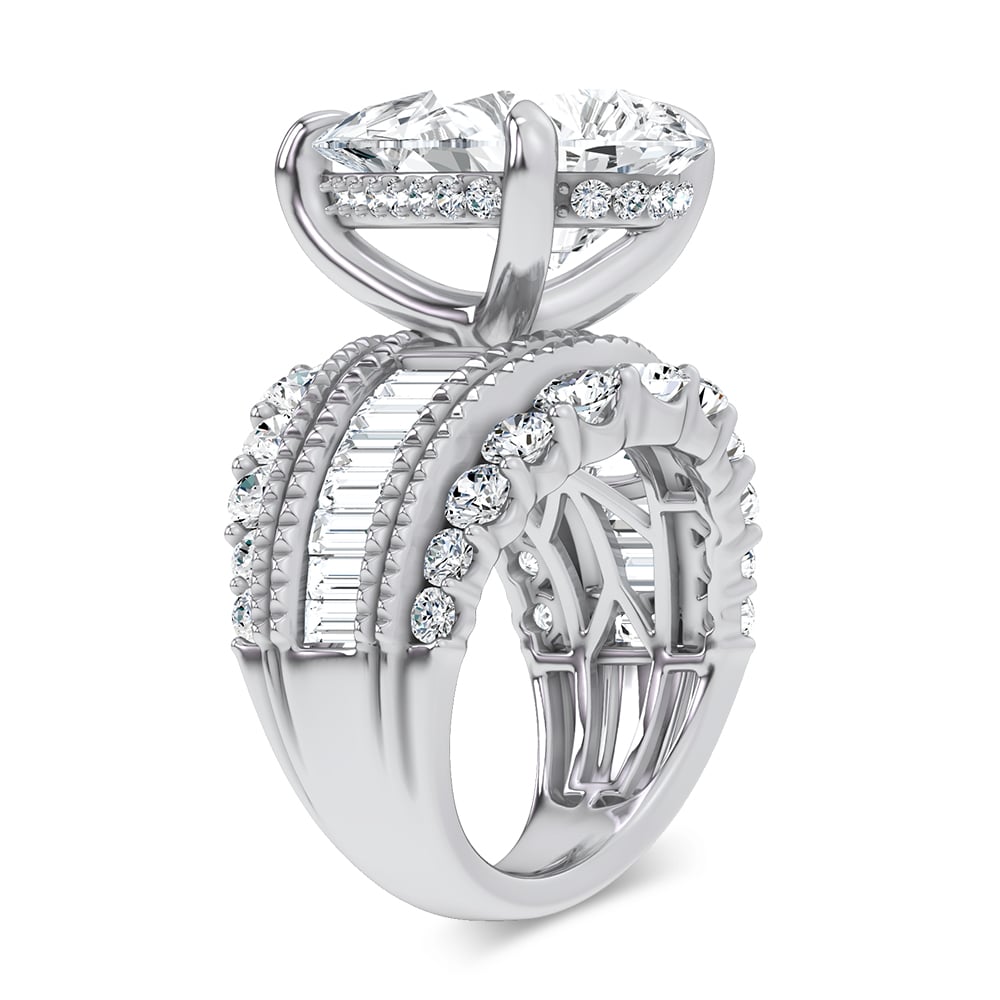 14K 10.00CT Certified Lab Grown Engagement Ring - Image 2