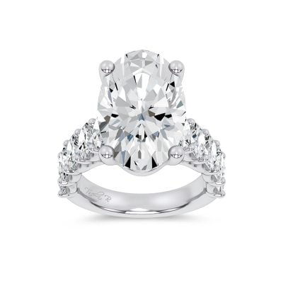 14k 10.00CT Certified Lab Grown Engagement Ring