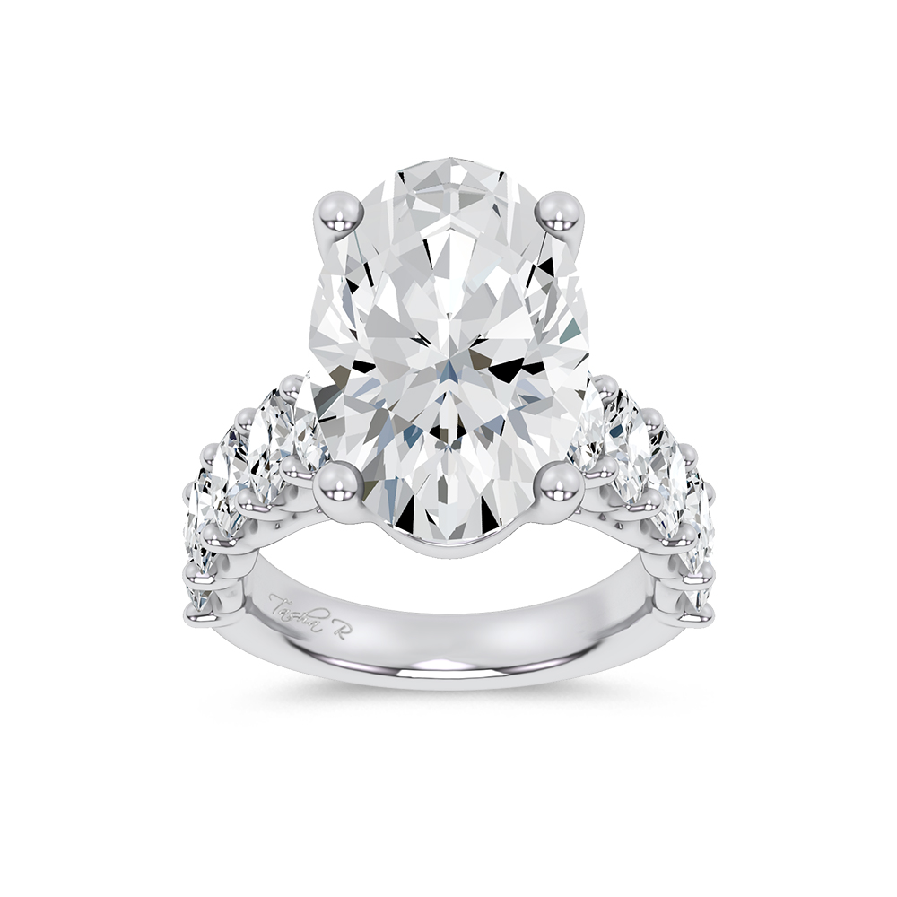 14k 10.00CT Certified Lab Grown Engagement Ring
