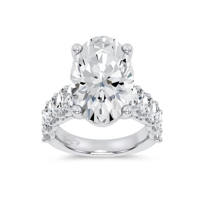 14K 9.50CT Certified Lab Grown Engagement Ring