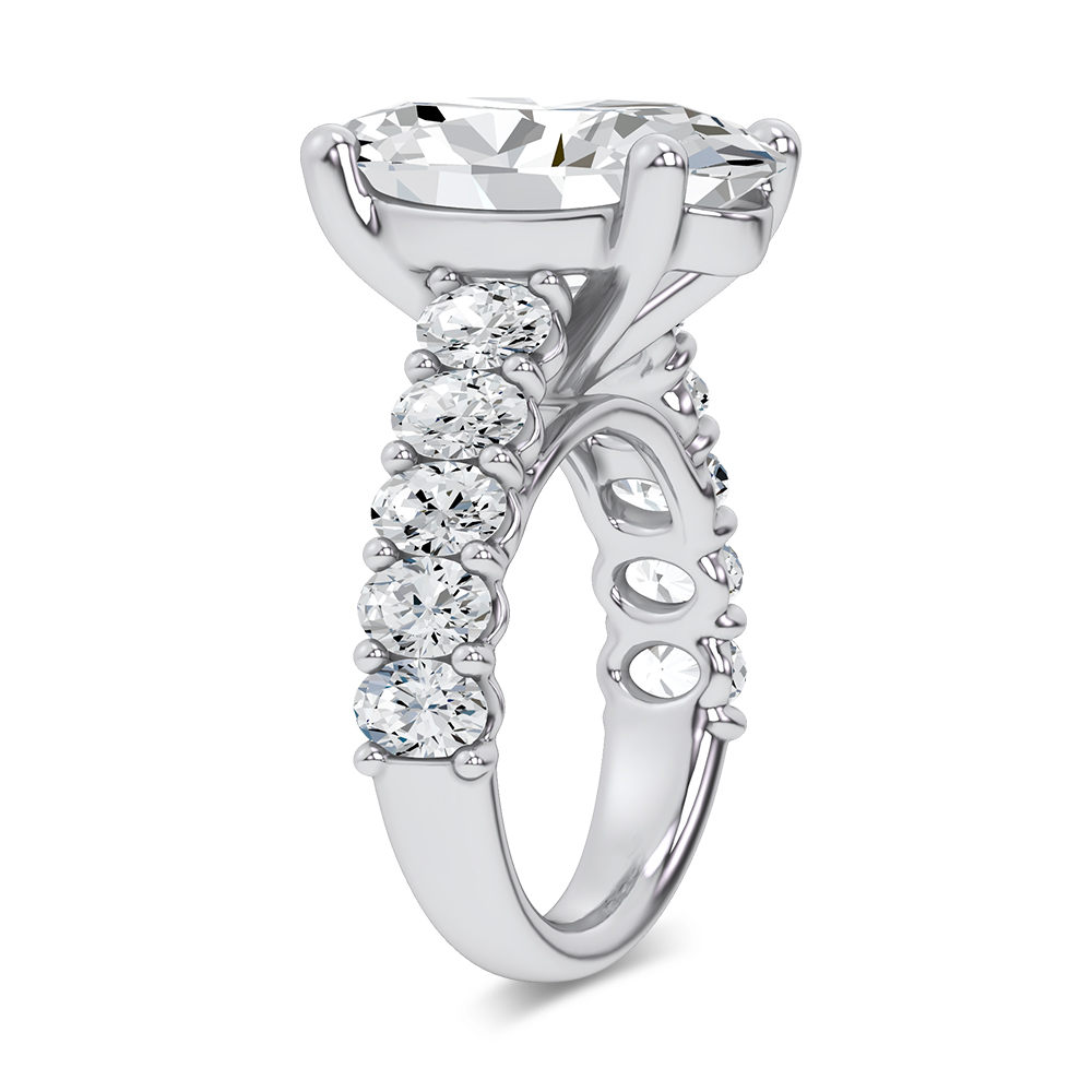 14k 10.00CT Certified Lab Grown Engagement Ring - Image 2