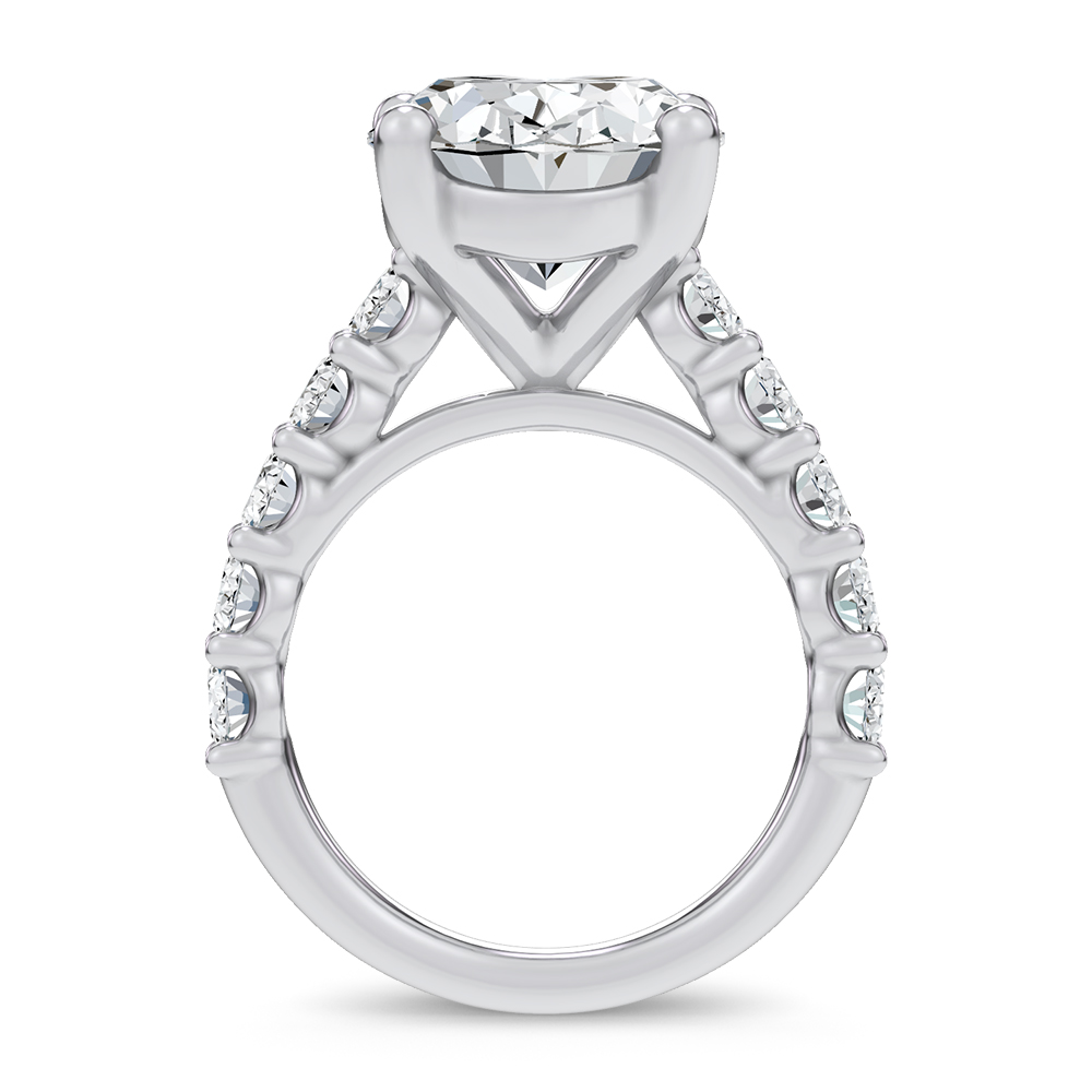 14k 10.00CT Certified Lab Grown Engagement Ring - Image 3