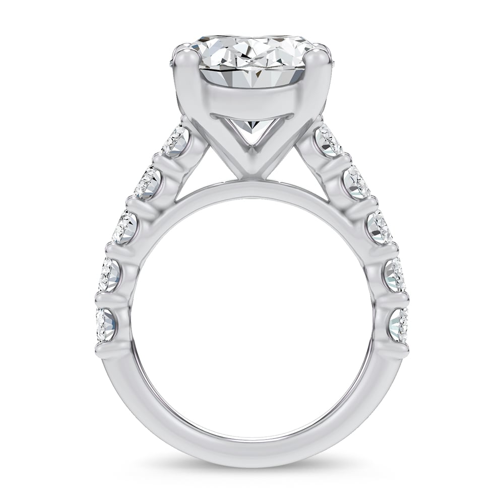 14K 9.50CT Certified Lab Grown Engagement Ring - Image 3