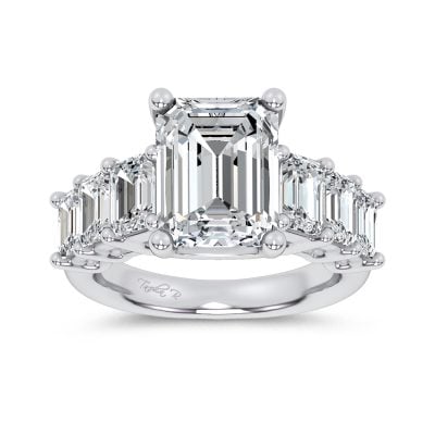 14K 7.46CT Certified Lab Grown Engagement Ring