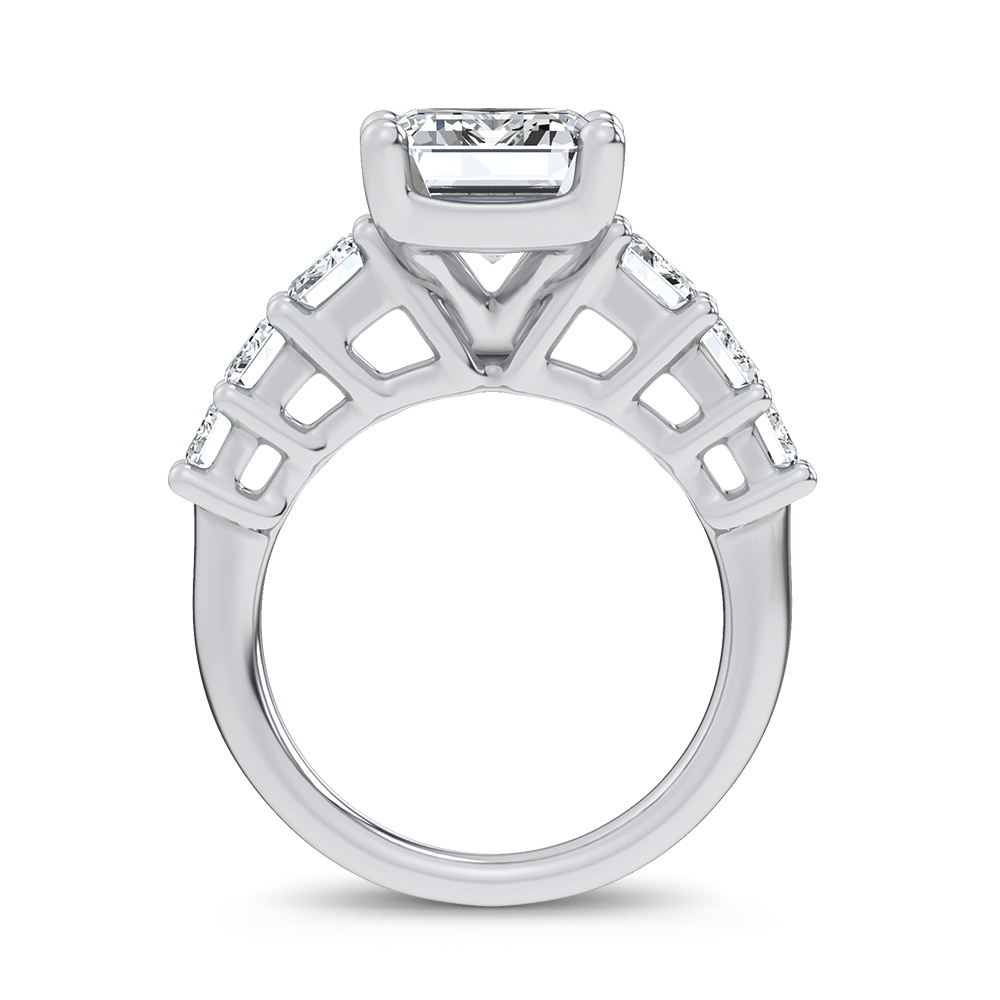 14K 7.46CT Certified Lab Grown Engagement Ring - Image 3