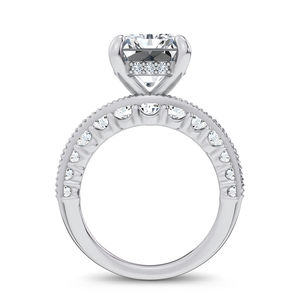 14K 7.33CT Certified Lab Grown Engagement Ring - Image 3