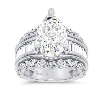 14K 7.33CT Certified Lab Grown Engagement Ring