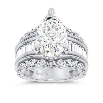 14K 7.33CT Certified Lab Grown Engagement Ring