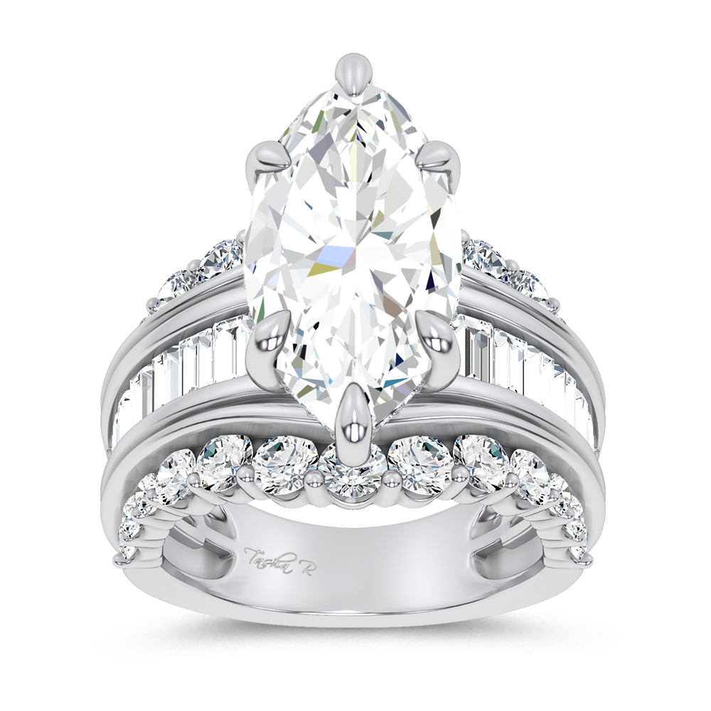 14K 7.33CT Certified Lab Grown Engagement Ring