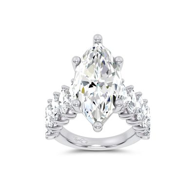 14K 7.00CT Certified Lab Grown Engagement Ring