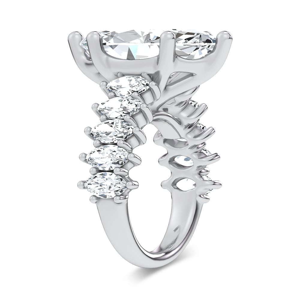 14K 7.00CT Certified Lab Grown Engagement Ring - Image 2
