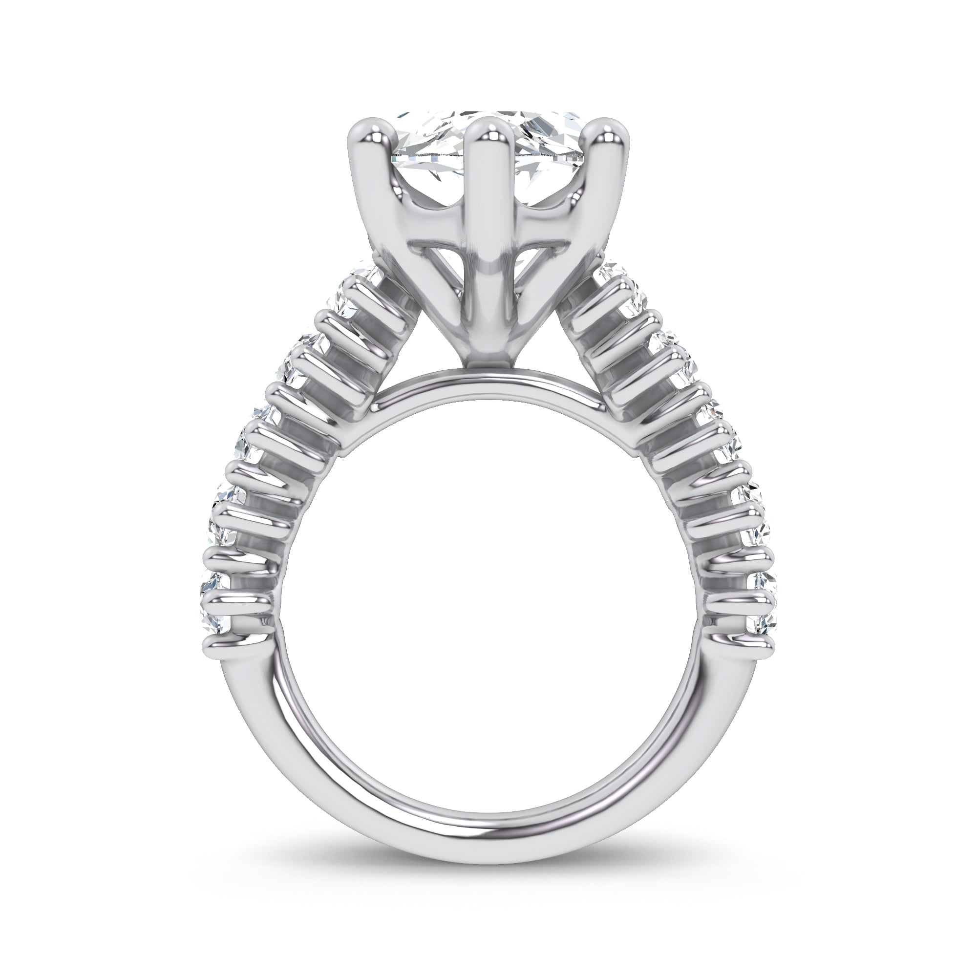 14K 7.00CT Certified Lab Grown Engagement Ring - Image 3