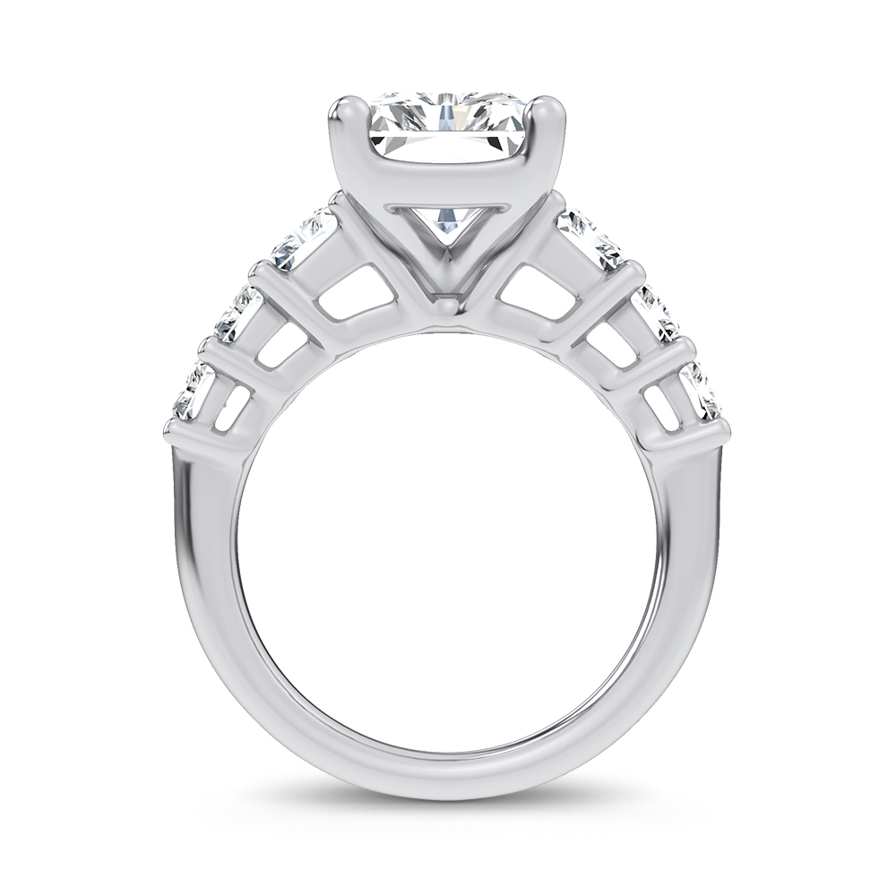 14K 6.90CT Certified Lab Grown Engagement Ring - Image 3