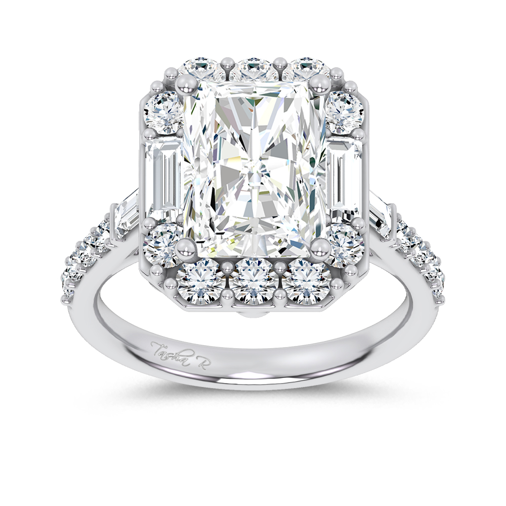 14K 6.90CT Certified Lab Grown Engagement Ring