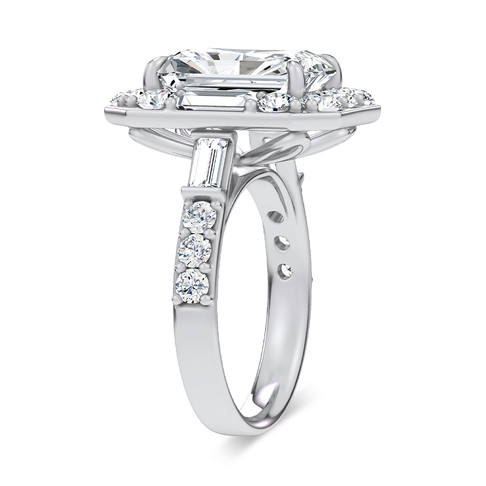 14K 6.90CT Certified Lab Grown Engagement Ring - Image 2