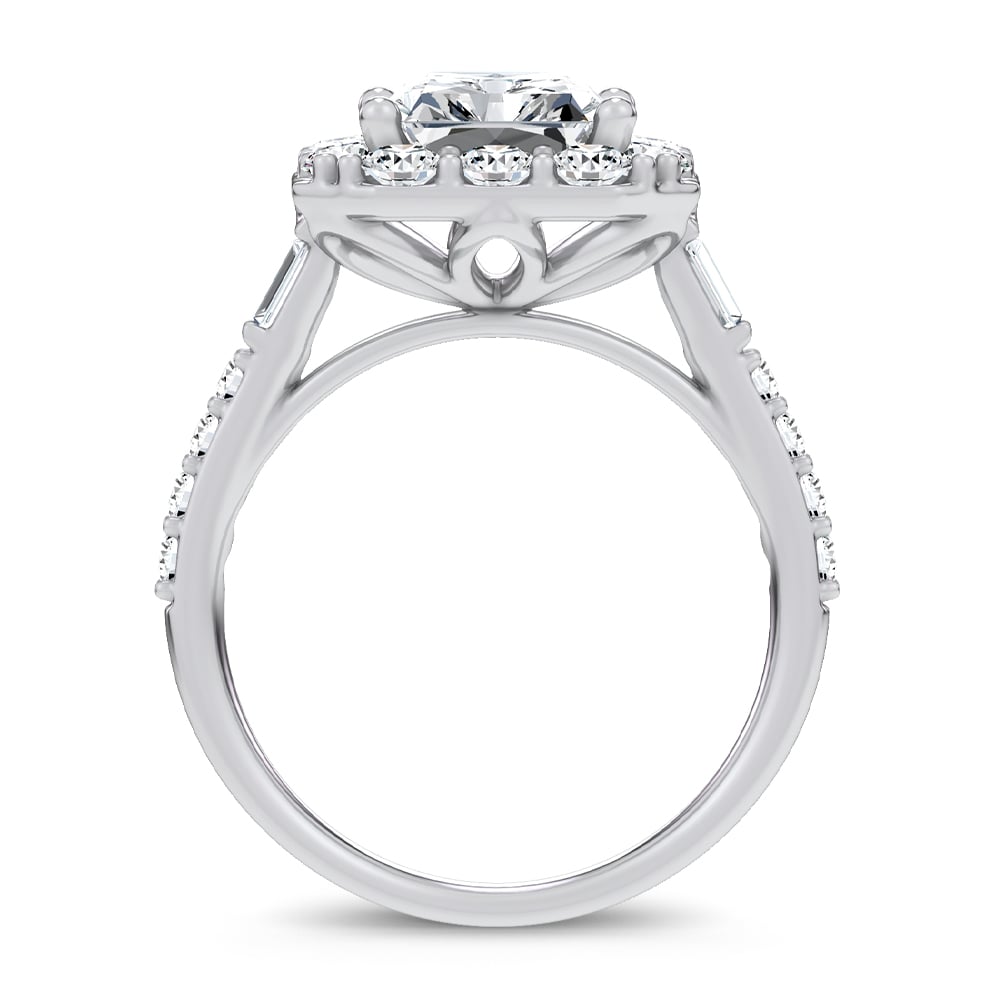 14K 6.90CT Certified Lab Grown Engagement Ring - Image 3