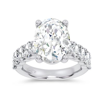 14K 6.60CT Certified Lab Grown Engagement Ring