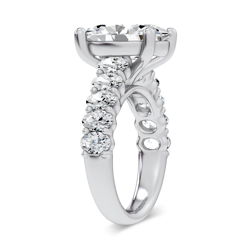 14K 6.60CT Certified Lab Grown Engagement Ring - Image 2