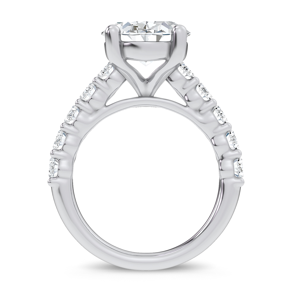 14K 6.60CT Certified Lab Grown Engagement Ring - Image 3