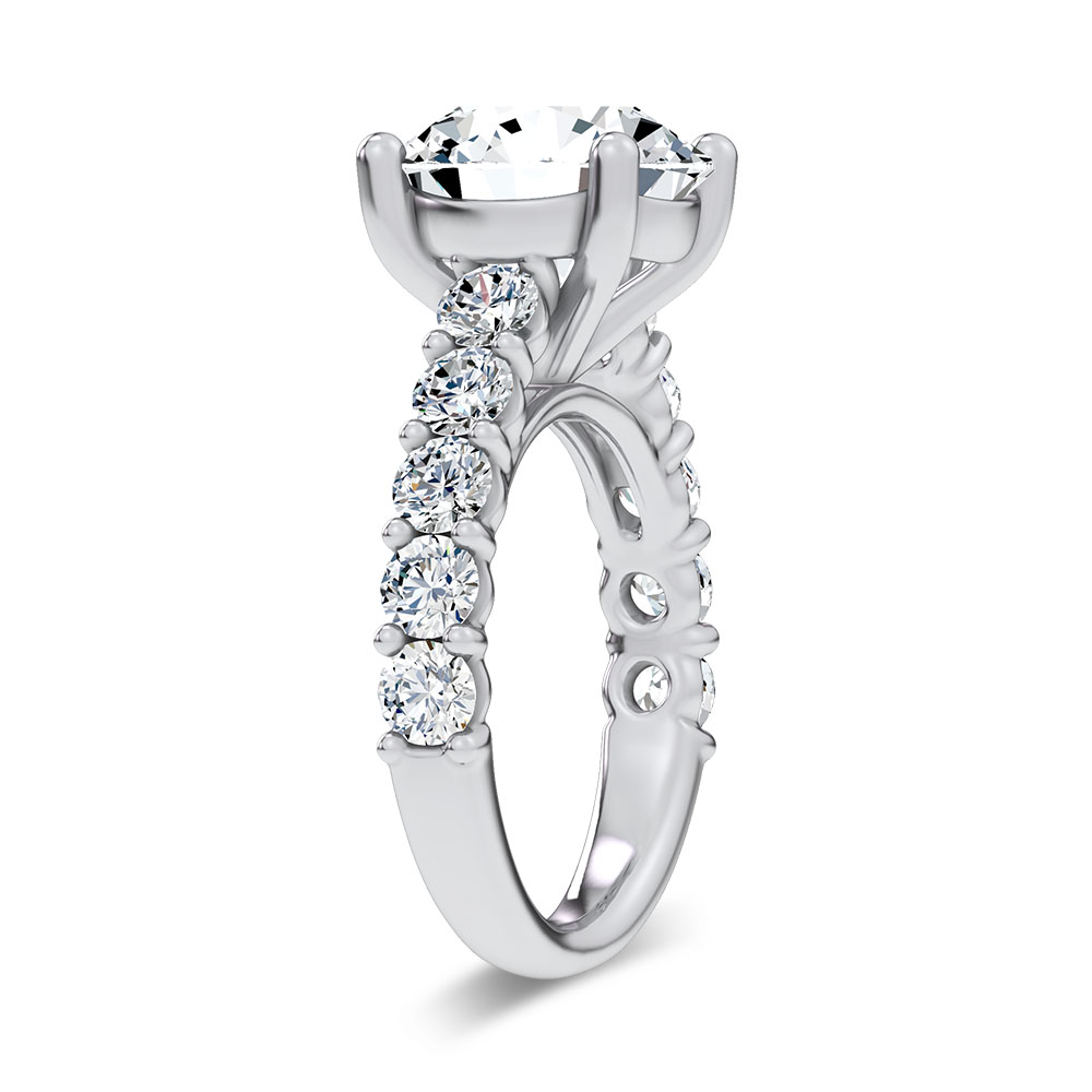 14K 6.60CT Certified Lab Grown Engagement Ring - Image 2