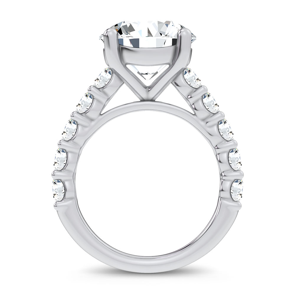 14K 6.60CT Certified Lab Grown Engagement Ring - Image 3