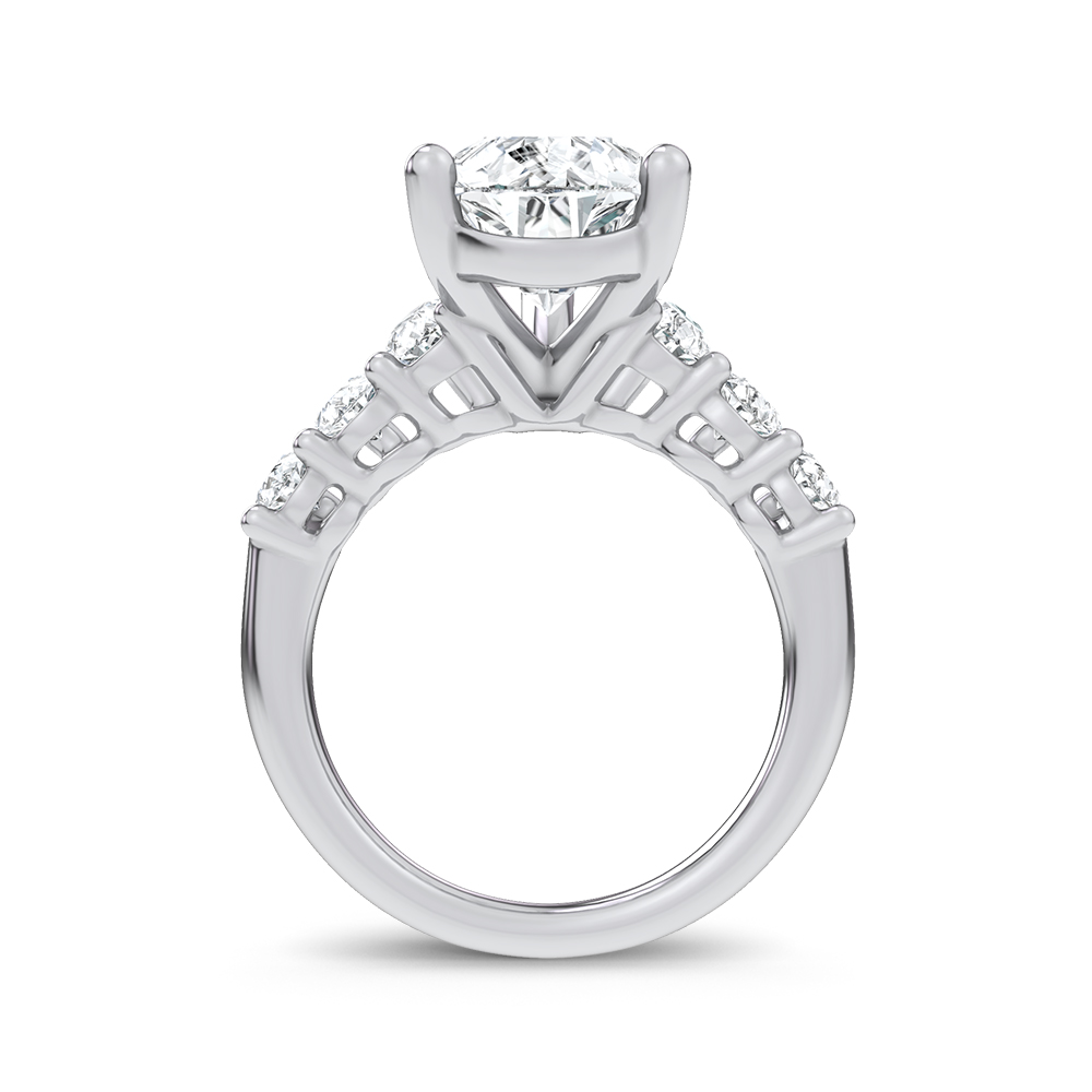 14K 6.60CT Certified Lab Grown Engagement Ring - Image 3