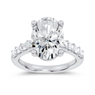 14K 5.72CT Certified Lab Grown Engagement Ring