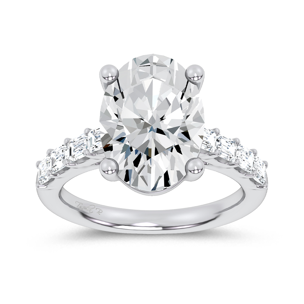 14K 5.72CT Certified Lab Grown Engagement Ring